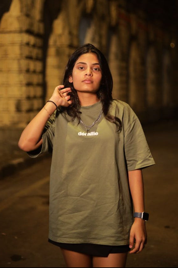 Green Chaos Born Oversized Tshirt