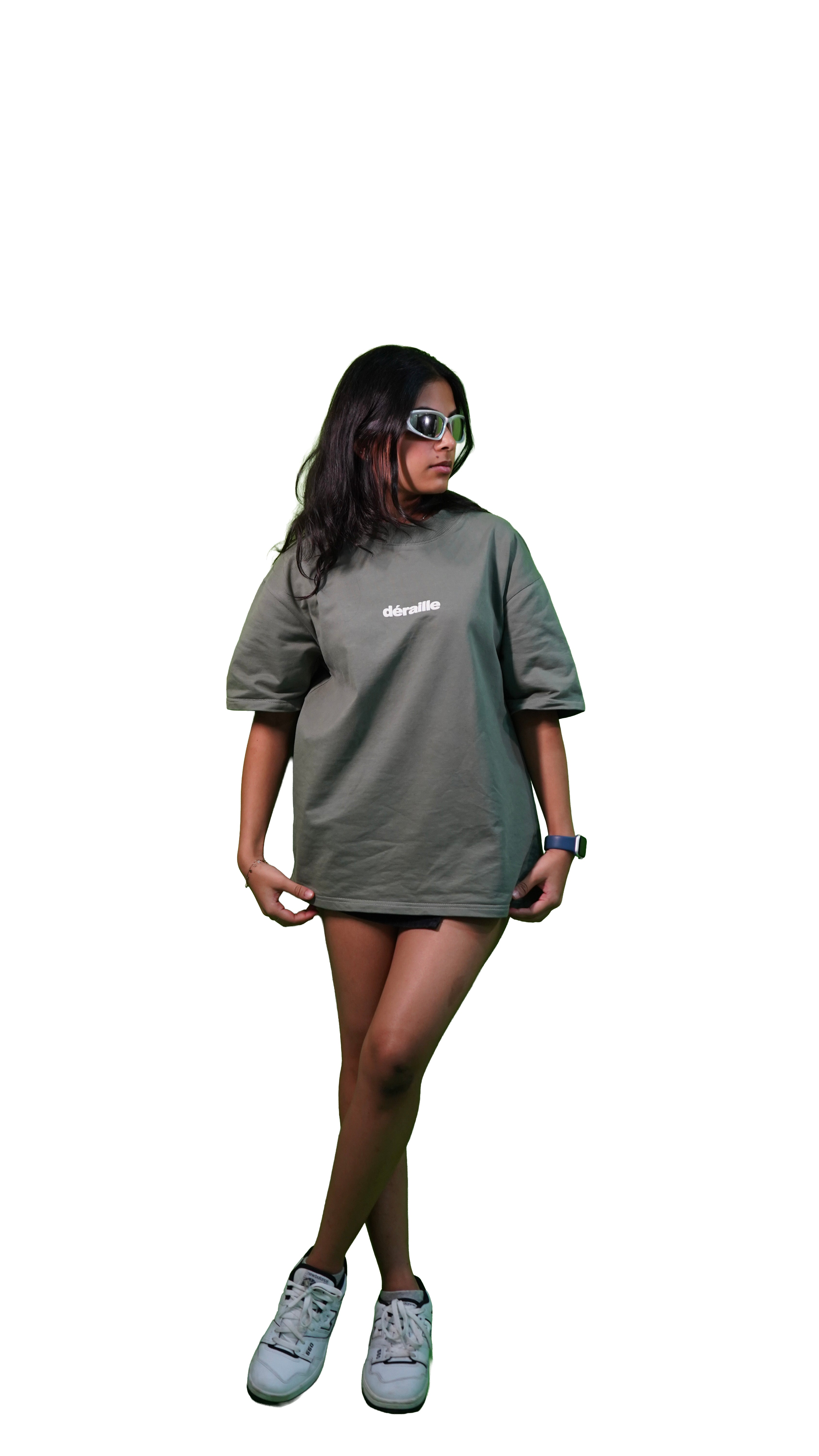 Green Chaos Born Oversized Tshirt