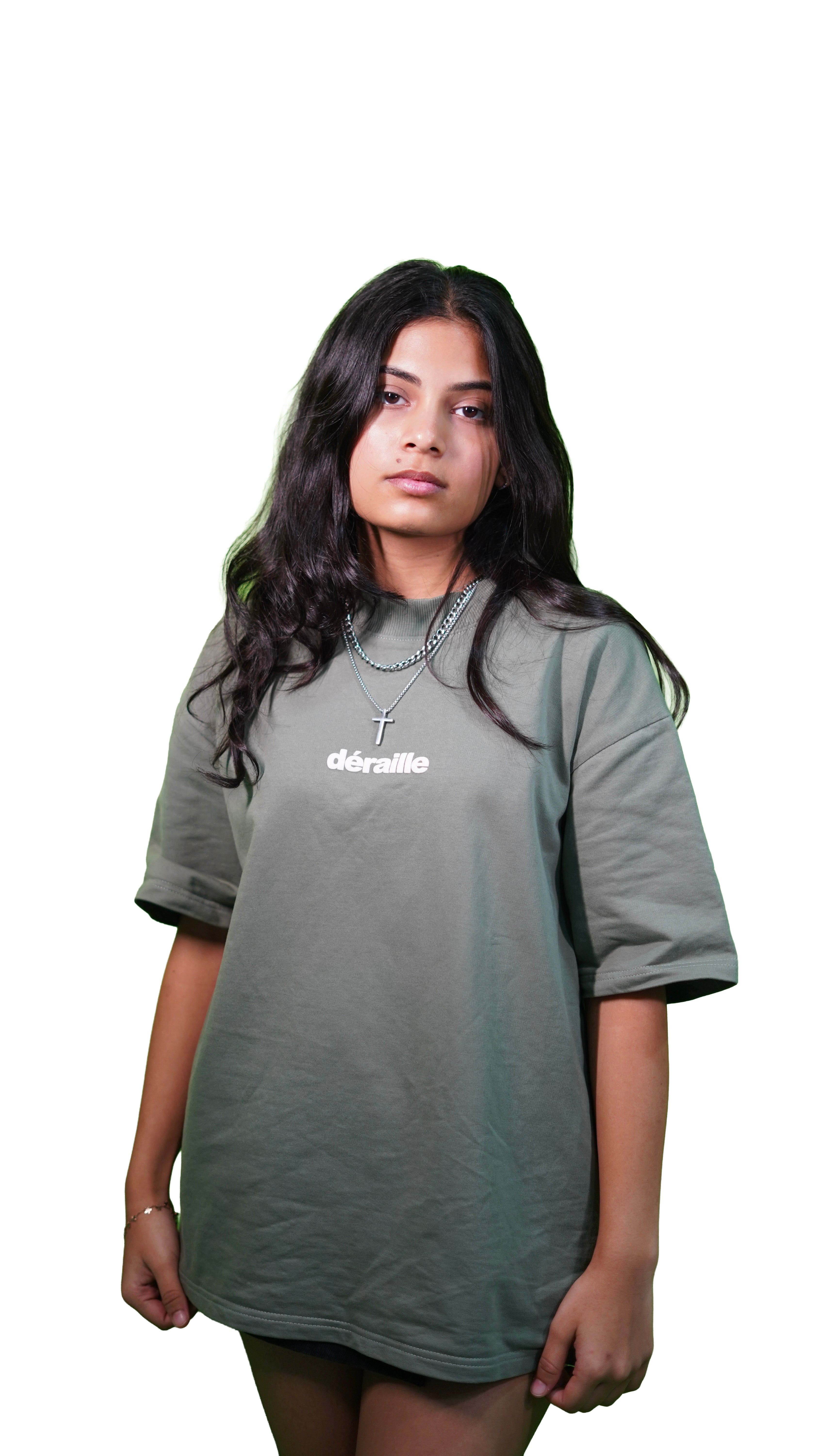 Green Chaos Born Oversized Tshirt